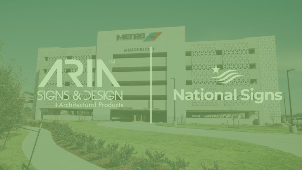 ARIA Signs & Design, a leader in custom signage and innovative design solutions, proudly announces the acquisition of National Signs, one of Houston’s most respected signage providers since 1992.
